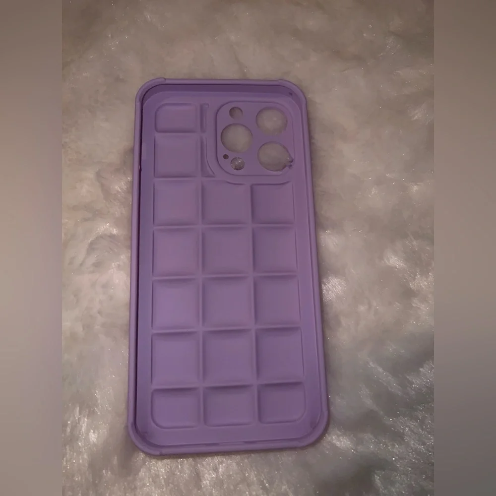 Prada Lavender Quilted Silicone Phone Case